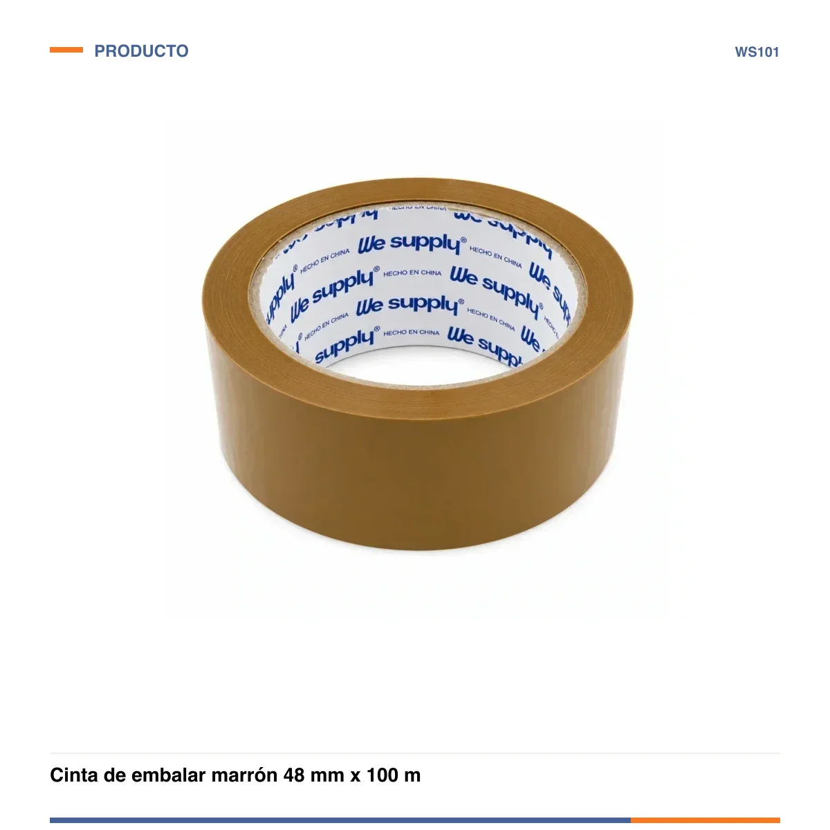 Cinta de embalar marrón 48 mm x 100 m