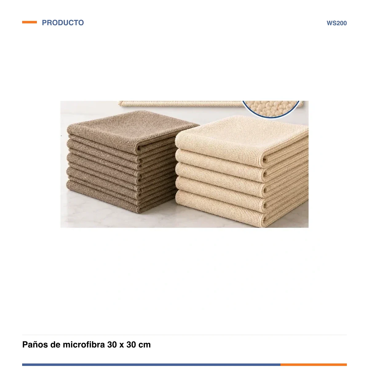 Paños de microfibra 30 x 30 cm