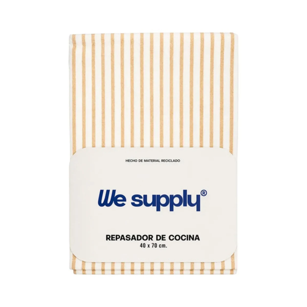 Repasador waffle Rayas amarillas 40 x 70 cm