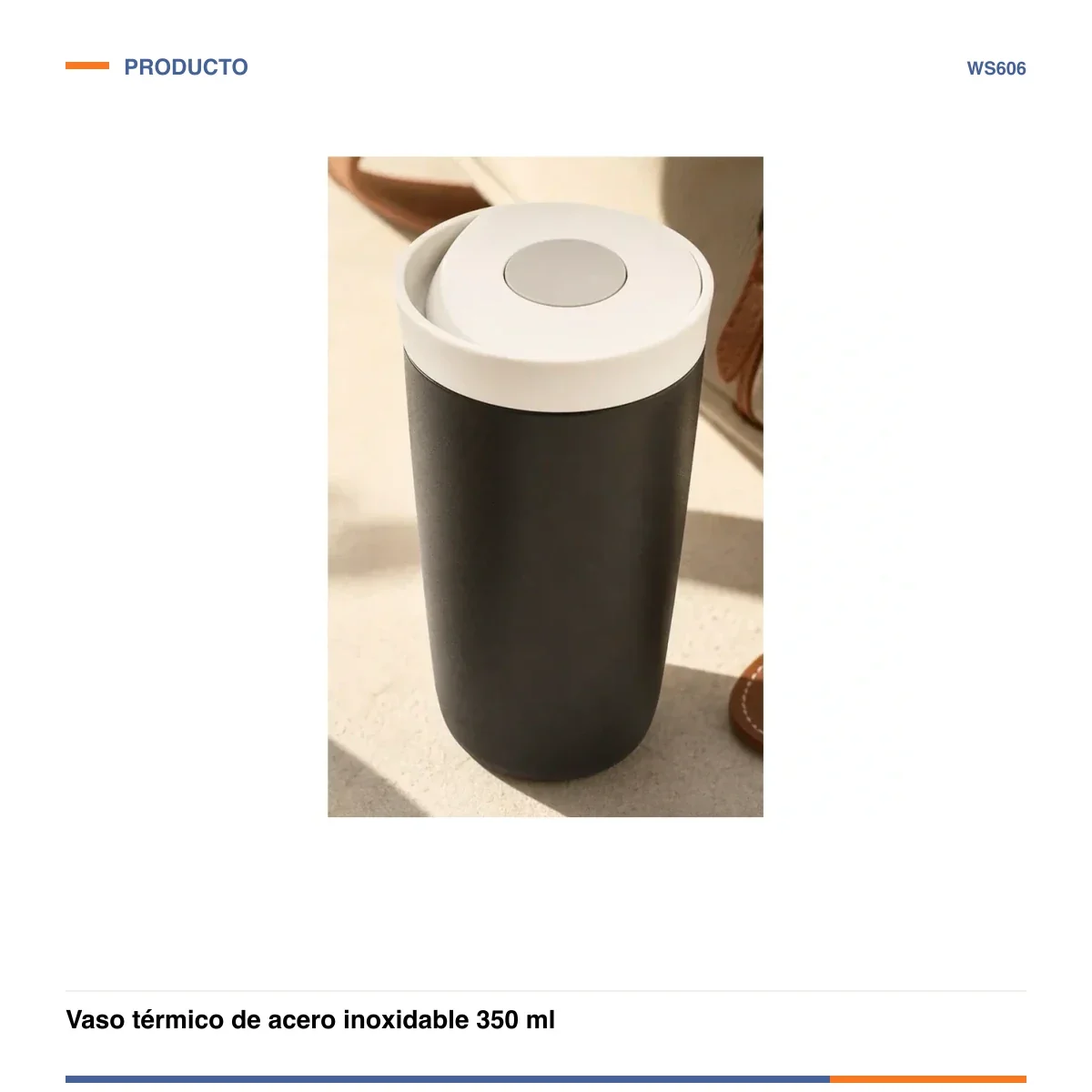 Vaso térmico de acero inoxidable 350 ml