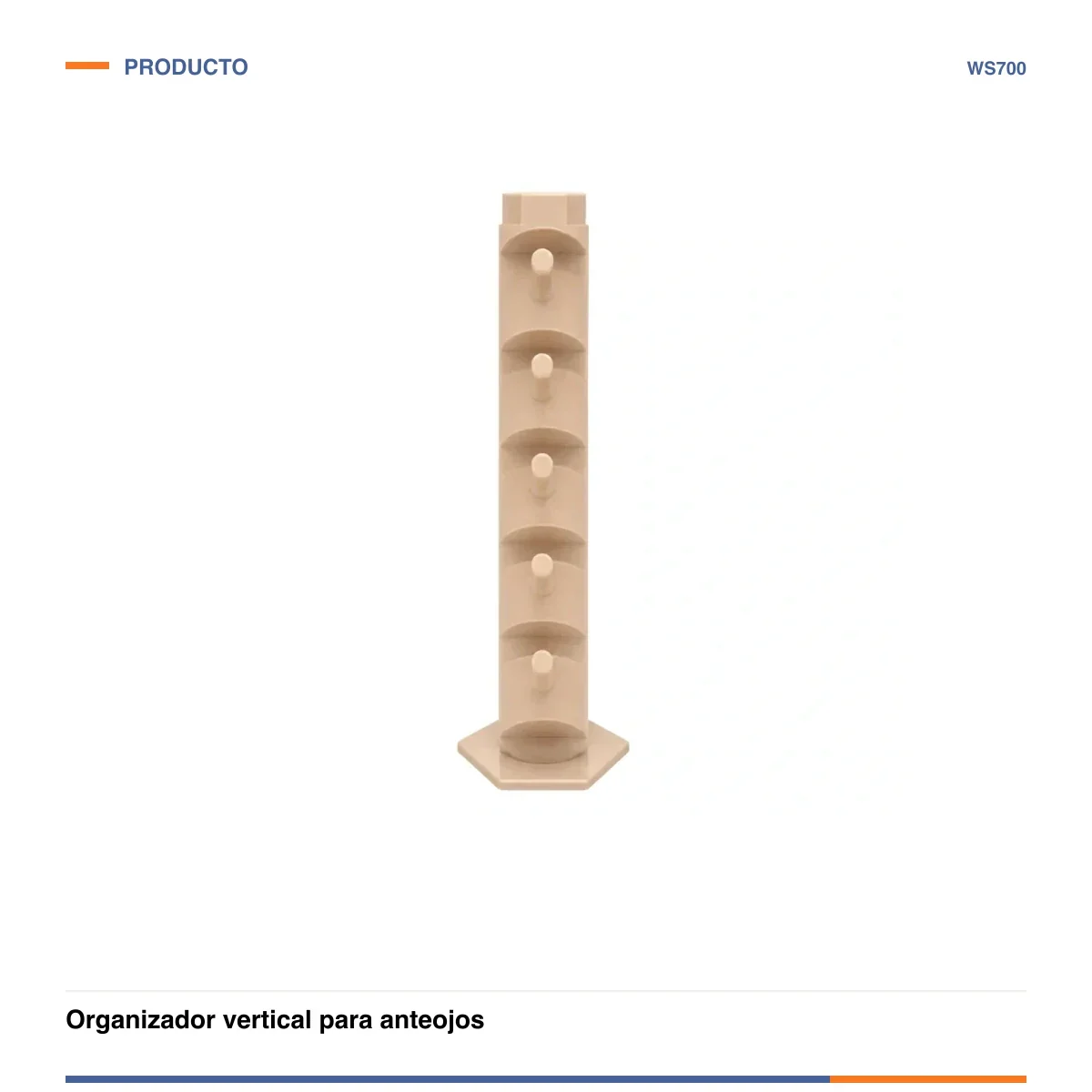 Organizador vertical para anteojos